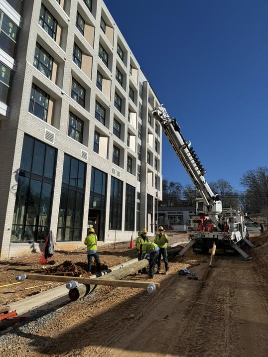 DUKE POLE INSTALL ON 24TH