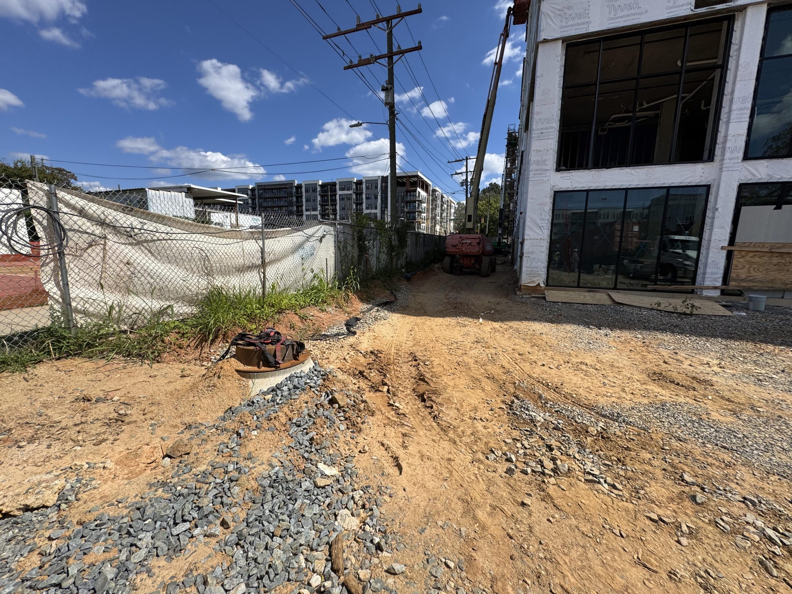 MISPLACED SEWER MANHOLE